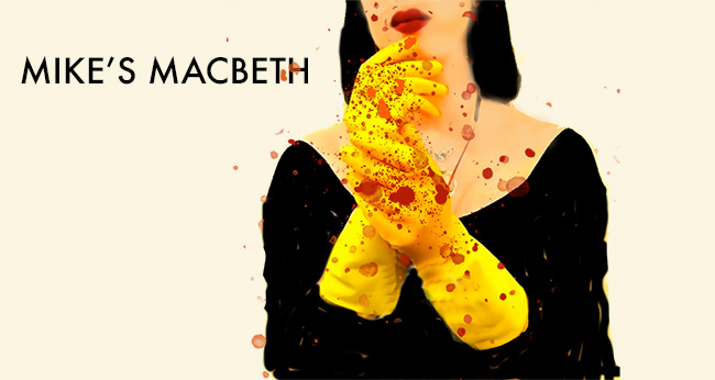 blooded rubber gloves